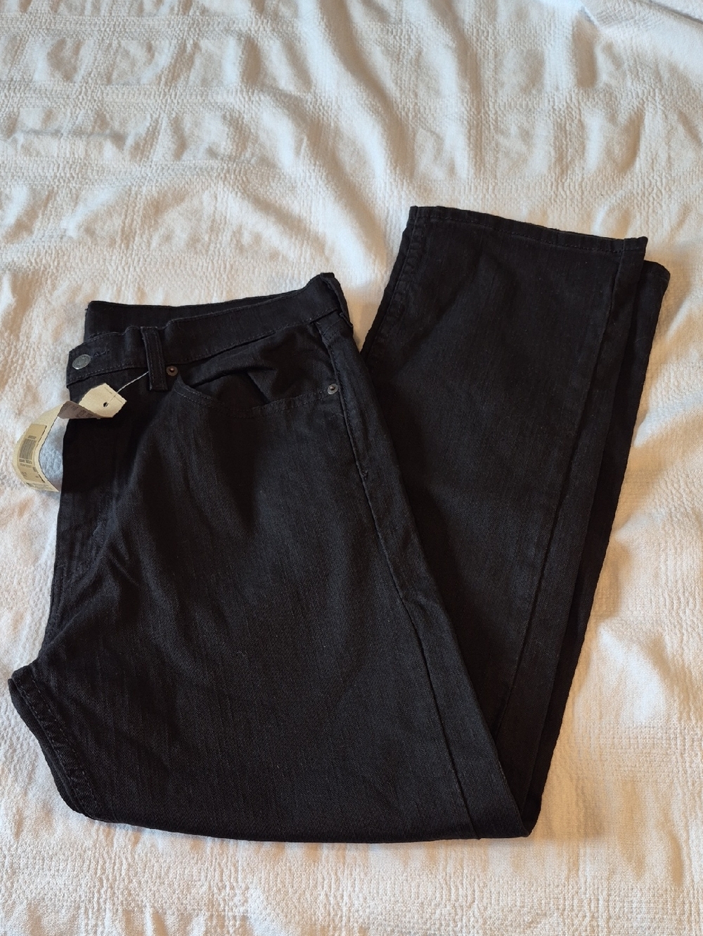 Levi's men's size 36 x 30 black jeans, Levi's 505 stretch, straight leg, NWT